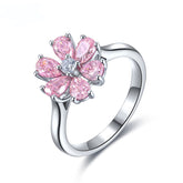 Collier en argent sterling 925 Etoilelier Zircon, bague à pierres multiples, option trois couleurs